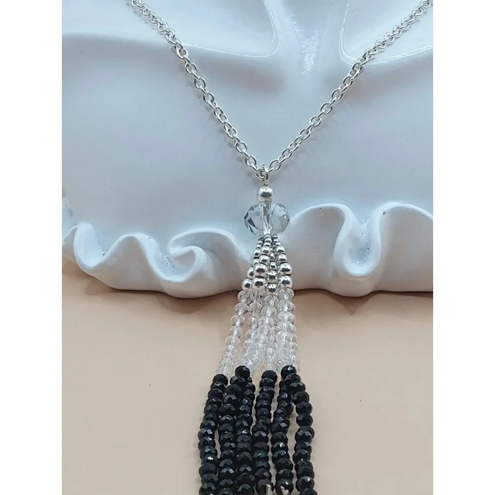 Swarovski Elements Crystal Chain Lariat Tassel 34